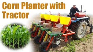 How to Plant Corn with Taizy Machinery's Corn Planter and Tractor #corn #cornplant #agriculture