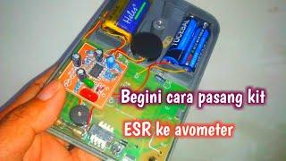 easy way to attach the esr kit to the analog avometer