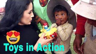 Giving toys to the forgotten children in Peru