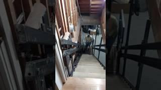 Lift in operation.