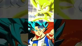 Goku vs Sonic #dbz #dbs #otaku
