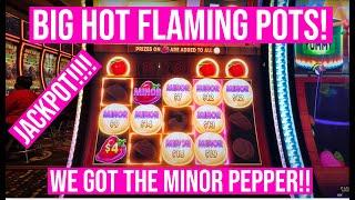 OUR BIGGEST JACKPOT ON BIG HOT FLAMING POTS SLOT EVER!