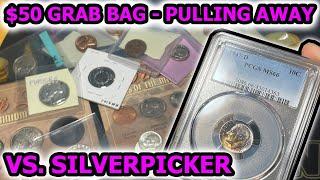 $50 Dollar Rare Coin Grab Bag Battle vs. @Silverpicker  - Buying Merrill Coins IG Loot Box