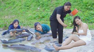 Harvesting Lots of Big Catfish Goes to Market Sell | Thanh Farm