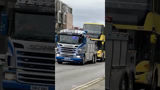 Scania R Series Recovery Truck Towing old Stagecoach Bus | MBS Ltd UK #truckspotting #scaniatrucks