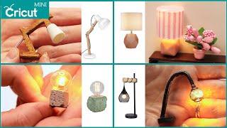 Create Miniature Lamps in 4 Designs | Cricut Tutorial | Mini Dollhouse DIY | LED Lights Globes