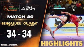 Bengaluru Bulls & Gujarat Giants settle for a thrilling TIE! | HIGHLIGHTS | #ProKabaddiOnStar 2024