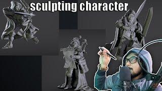 Sculpting Halflings in ZBrush | Timelapse | Miniatures | Pose | Stylized | VOIDART