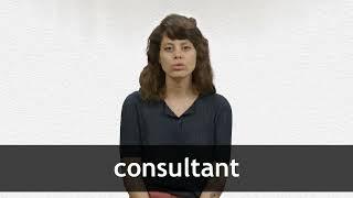 How to pronounce CONSULTANT in French