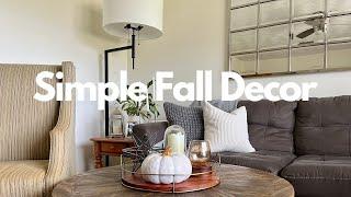 MINIMALIST FALL DECOR decorate w/ me