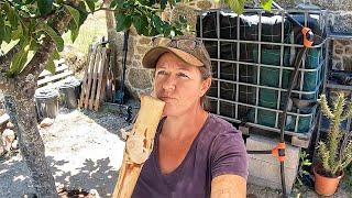BUILDING WITH CHAINSAWS - The Compost Loo Project Continues - OFF GRID