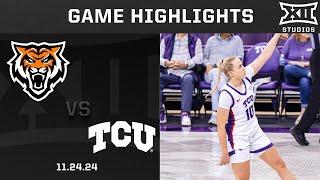 Idaho State vs. #19 TCU Game Highlights | 2024-25 Big 12 Women's Basketball