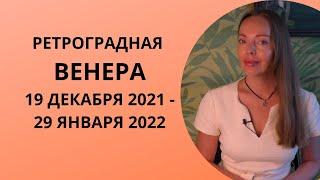 Время бывших : Ретроградная Венера 19 декабря 2021 - 29 января 2022 года