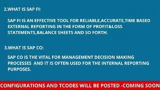 WHAT IS SAP FI AND CO THEORY EXPALNATION - LEARN SAP FICO WITH ONLINE TRAINING