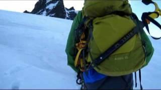 Climbing the Rimpfischhorn near Zermatt Switzerland