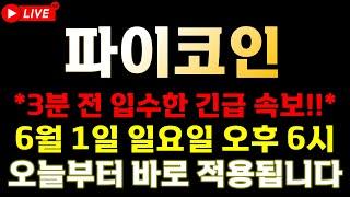 [파이코인 속보] 오늘부터 바로 적용되는 사안입니다.  재단에서 직접 시장 경제에 참여한다고?!   ️매매 시 절대 시청!!️