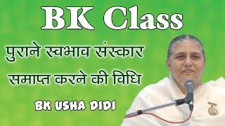 पुराने स्वभाव संस्कार परिवर्तन करने की विधि - BK Usha Didi Class - Madhuban Classes - BK Classes