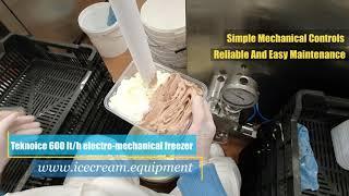 USED TEKNOICE ELECTRO-MECHANICAL ICE CREAM CONTINUOUS FREEZER.