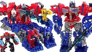 Transformers Prime Cyberverse Optimus Maximus! Transformed into battleship! #DuDuPopTOY