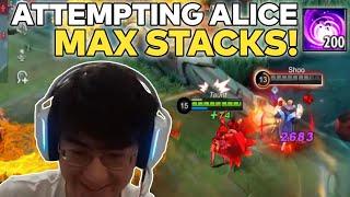 Showing Indonesia How to Farm 10+ Stacks Per Minute on Alice Ft. @HoonJS | Mobile Legends