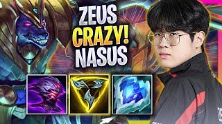 ZEUS CRAZY GAME WITH NASUS TOP! - T1 Zeus Plays Nasus TOP vs Kog'maw! | Season 2024