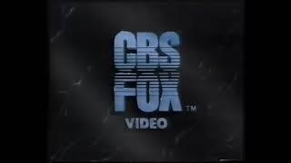 (deleted + new video) (cinco de mayo special) CBS Fox video (1988, spain) Logo