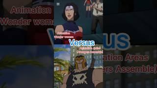 Wonder Woman vs Ares: Gods Clash in Epic Animated Showdown#marvel #dc#wonderwoman #short #ares