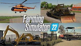 30 OF THE BEST MODS LAST WEEK | HELICOPTER | FISHING BOAT | BUILDABLE BRIDGE - Farming Simulator 22