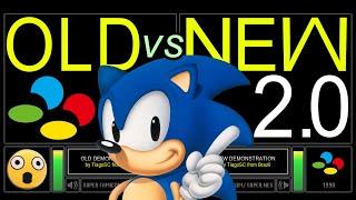 New Demo 2.0 of Sonic 1 on SNES (Old vs New Demonstration) Side by Side Comparison