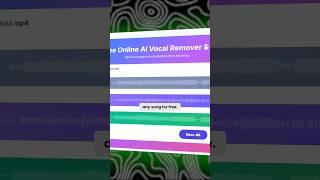 How to remove vocals from any songs using pop pop AI