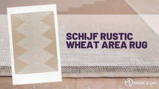 Schijf Rustic Wheat Area Rug