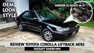 Review Toyota Corolla Liftback AE92 1991 | modifikasi ala oem look