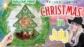 New Dollar Tree HACKS & DIYS | Christmas in July! | Budget Friendly Christmas Crafts