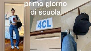 primo giorno di scuola di 4ª superiore al liceo linguistico