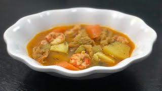 How to make Conch & Shrimp Soup (Soup Lambi)