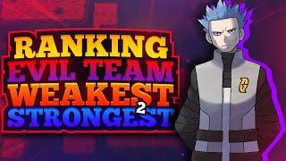 Ranking EVERY Evil Team Leader Weakest to Strongest