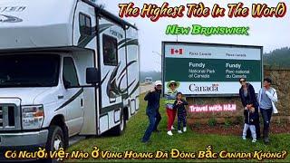 [21] Băng RV Vào Vịnh Fundy Thuỷ Triều Cao Nhất Thế Giới Qua Làng Hoang Dã Đông Bắc Canada