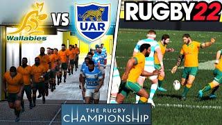 AUSTRALIA vs ARGENTINA  - Rugby Championship 2023 - Rugby 22 Legend Difficulty Gameplay & Commentary