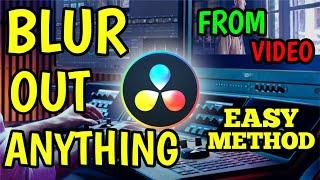 How To Blur MOVING Object from video in Davinci Resolve 17