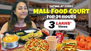 Eating at every Mall Food Court for 24 Hours | Delicious Food Challenge
