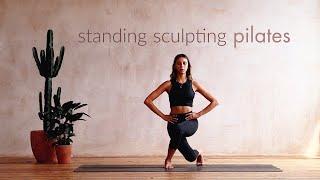 Sculpting Standing Balance Pilates Routine | 14 Minute Workout