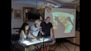 Песочное шоу. Юбилей директора школы искусств. Художник Тамара  Обысова