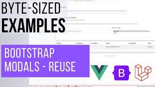 Tutorial: Reusing Bootstrap 5 Modals with Vue 3 and Laravel