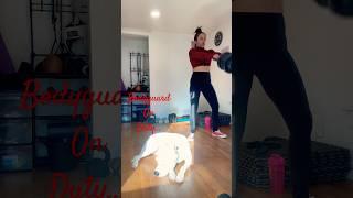 I always feel safe during my workout 🫶 #shorts #dog #dogshorts #shortsvideo