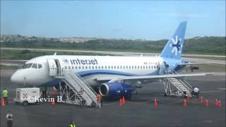 Sukhoi Superjet 100 Interjet Landing | TakeOff Campeche Airport