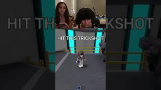 If I hit this TRICK SHOT you give me ROBUX! #shorts