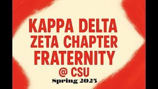 Kappa Alpha Psi Fraternity Inc  Delta Zeta Chapter Spring 25' Probate | CENTRAL STATE UNIVERSITY