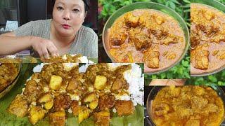 Wak gominda too suk onge chaatjok#Pork with Pumpkin#Garo Mukbang