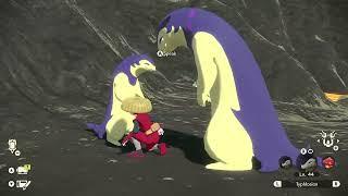 Alpha and normal Hisuian Typhlosion. what happens when you don't listen to adult? u get a slap!