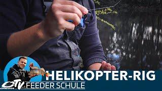 Das Helikopter Rig zum Feederangeln. Direkte Bissübertragung in die Rute!